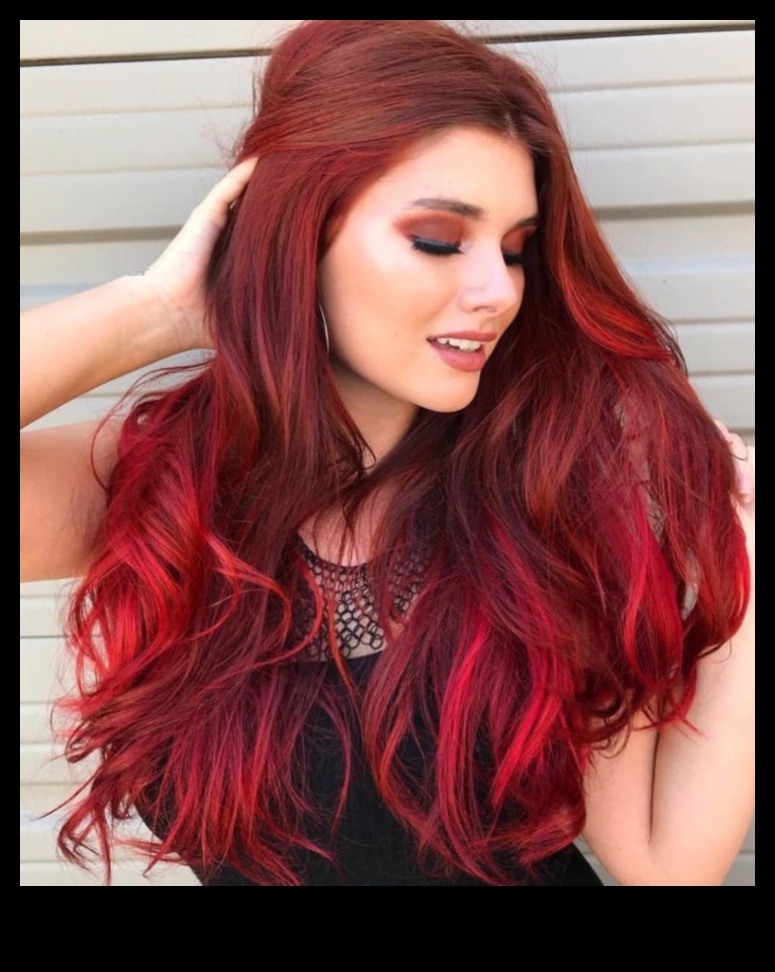 Rubīna atspulgi: sarkanas un kastaņbrūnas frizūras, kas atspoguļo jūsu stilu