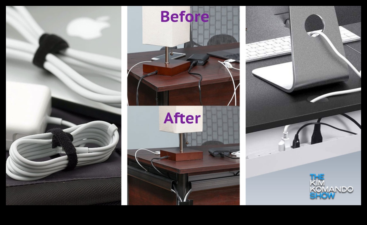 Kabeļu organizētāju komplekti: kārtīgi risinājumi klēpjdatoru kabeļu pārvaldībai