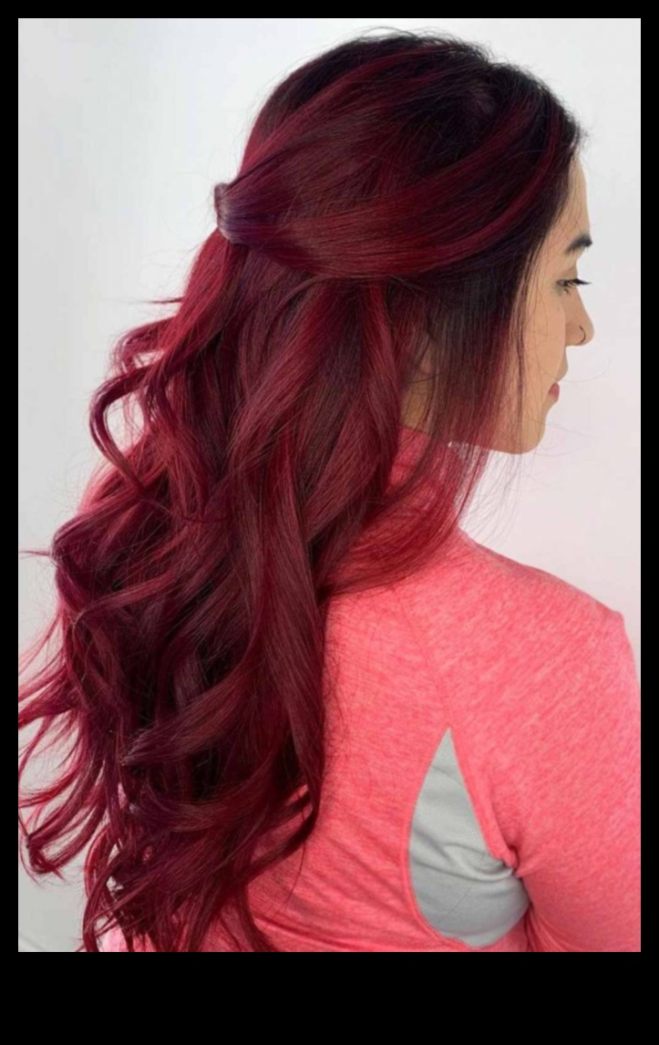 Rubīna atspulgi: sarkanas un kastaņbrūnas frizūras, kas atspoguļo jūsu stilu